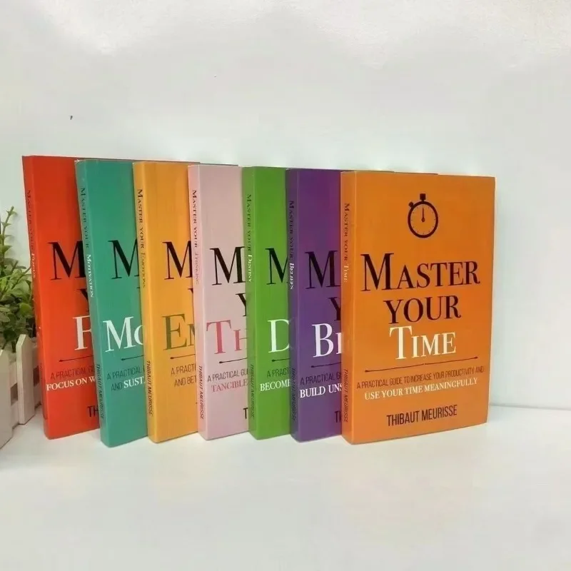 7 Books/Set By Thibaut Meurisse Master Your Time,Belifes,Destiny,Thinking,Emotions,Motivation,Focus Books Paperback