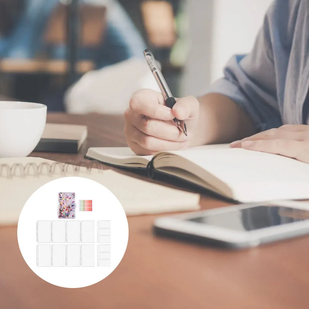 

1Set Money Saving Binder Budget Zipper Bag Notebook A6 Cards Book Portable Organizer for Cash Budget Household Office