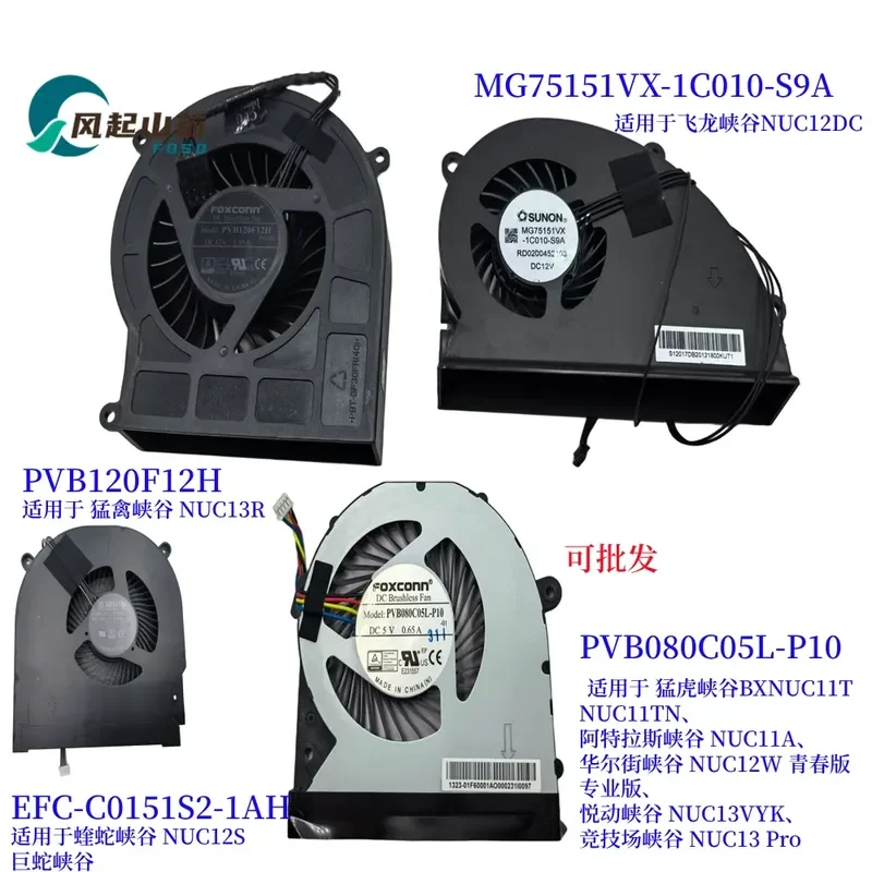 for Intel NUC13RNG PVB120F12H BAAA1120R2HP009 Cooling Fan Replacement