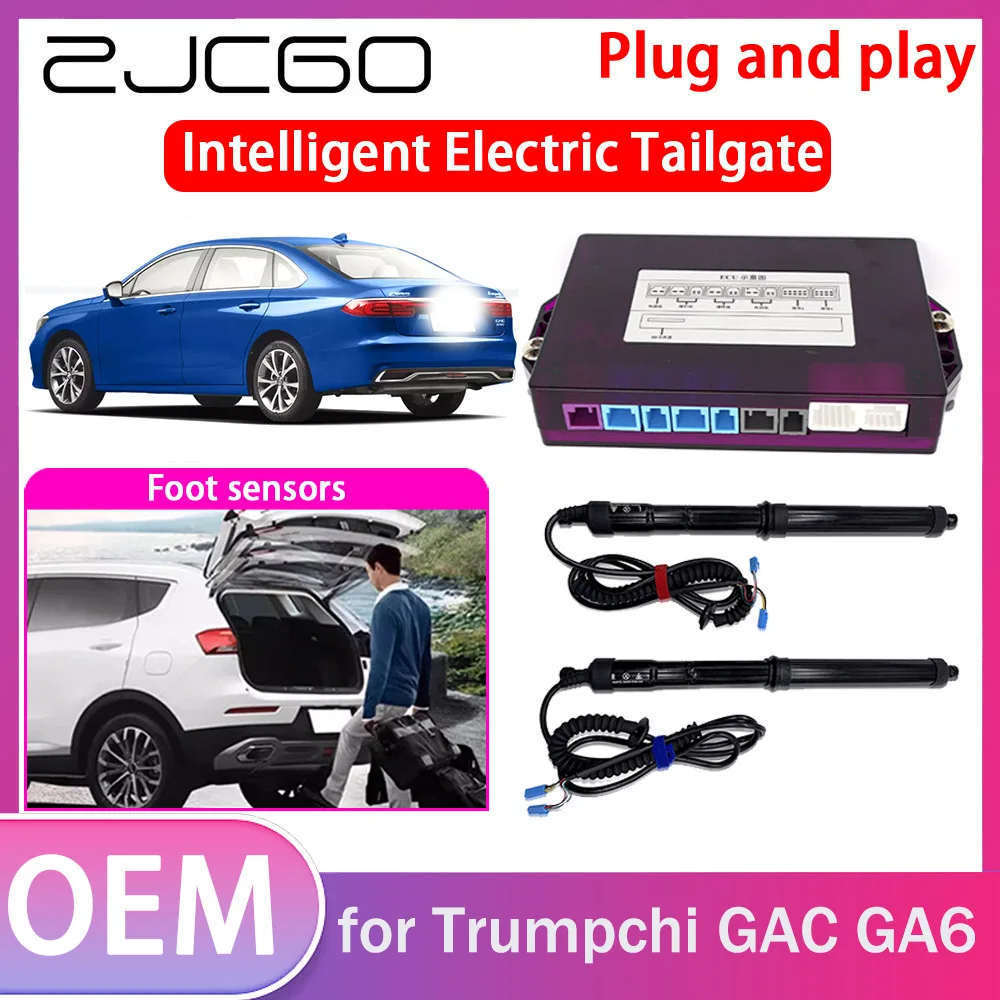 ZJCGO Electric Tailgate Lift Drive Trunk Opening Tail Gate Lift Soft Close Car Door for Trumpchi GAC GA6 2020 2021 2022 2023