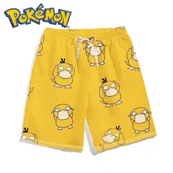 Sonic Psyduck Summer Cartoon Anime Kids Short Kids Fashion Beachwear Print Quick Dry Shorts Drawstring Sportwear Kidss Short