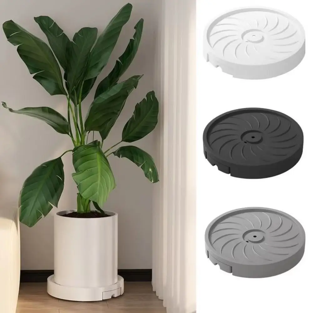 Round Plant Roller Base High Load Bearing Silent Flower Pot Mover 4 Thicken Wheels Breathable Portable Plant Stand Outdoor