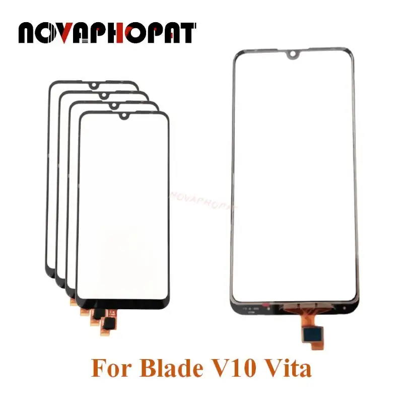 Novaphopat Tested Black Sensor For ZTE Blade V10 Vita V10vita Touch Screen Digitizer Front Glass Lens Panel + Tracking