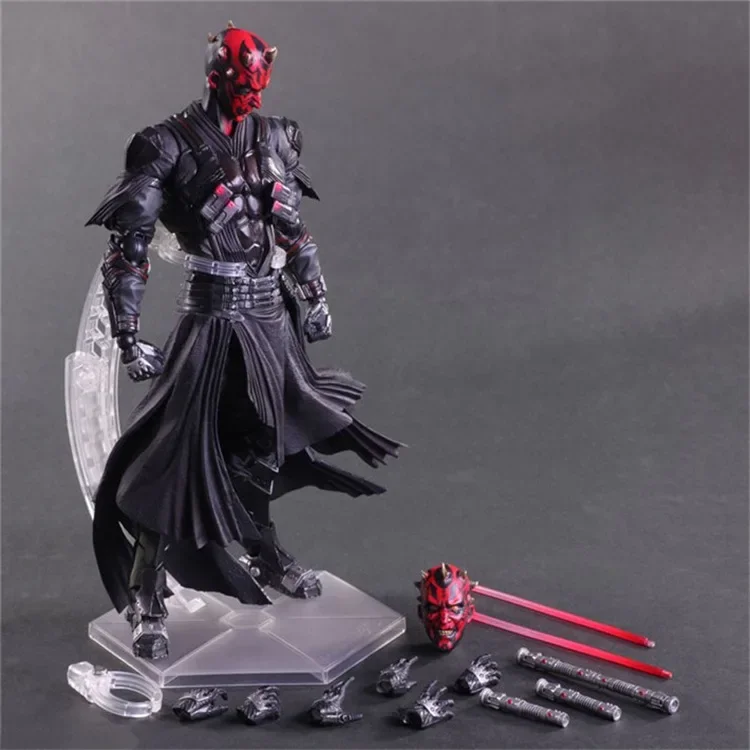 Anime Star Wars เล่นรูปศิลปะ Boba Fett Darth Vader Maul Stormtrooper Action Figures ของเล่น Joint Movable ตุ๊กตา Desk Decor