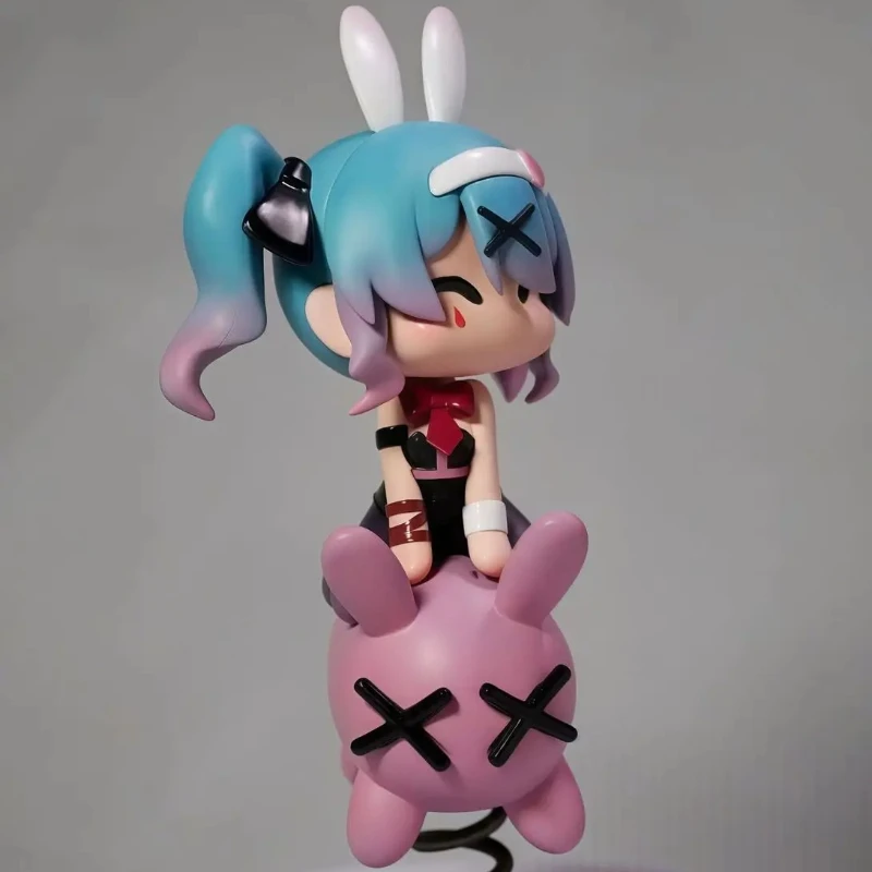 初音ミク-gk-フィギュア-q-バージョンウサギアニメアクションモデル周辺デスクトップ装飾飾り車の装飾トレンディなおもちゃギフト