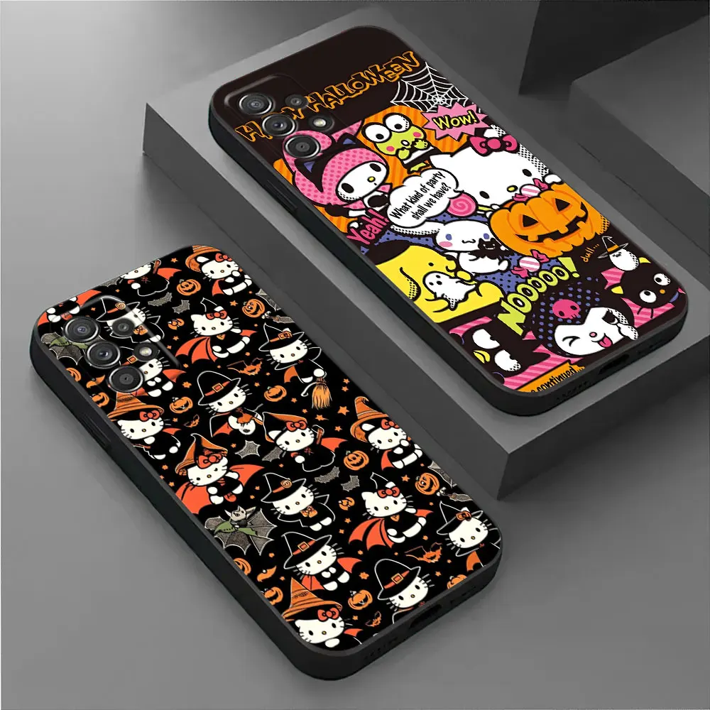 

Halloween Sanrio Hello Kitty For Samsung Galaxy A56 Case A36 A26 A17 A16 A07 A55 A54 A52S A53 A51 A34 A35 A33 A32 A72 A71 Cover