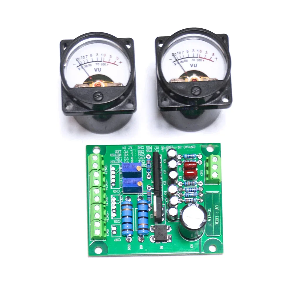 Level Meter, VU Head, Power Meter, 2 Units, VU Head, 1 Driver Board Kit