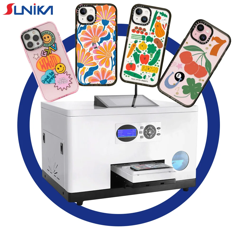 Sunika UV Ink Digital Printer From China Mobile Phone case Print Printing Machine with Scan to Print for Inkjet Uv Printers