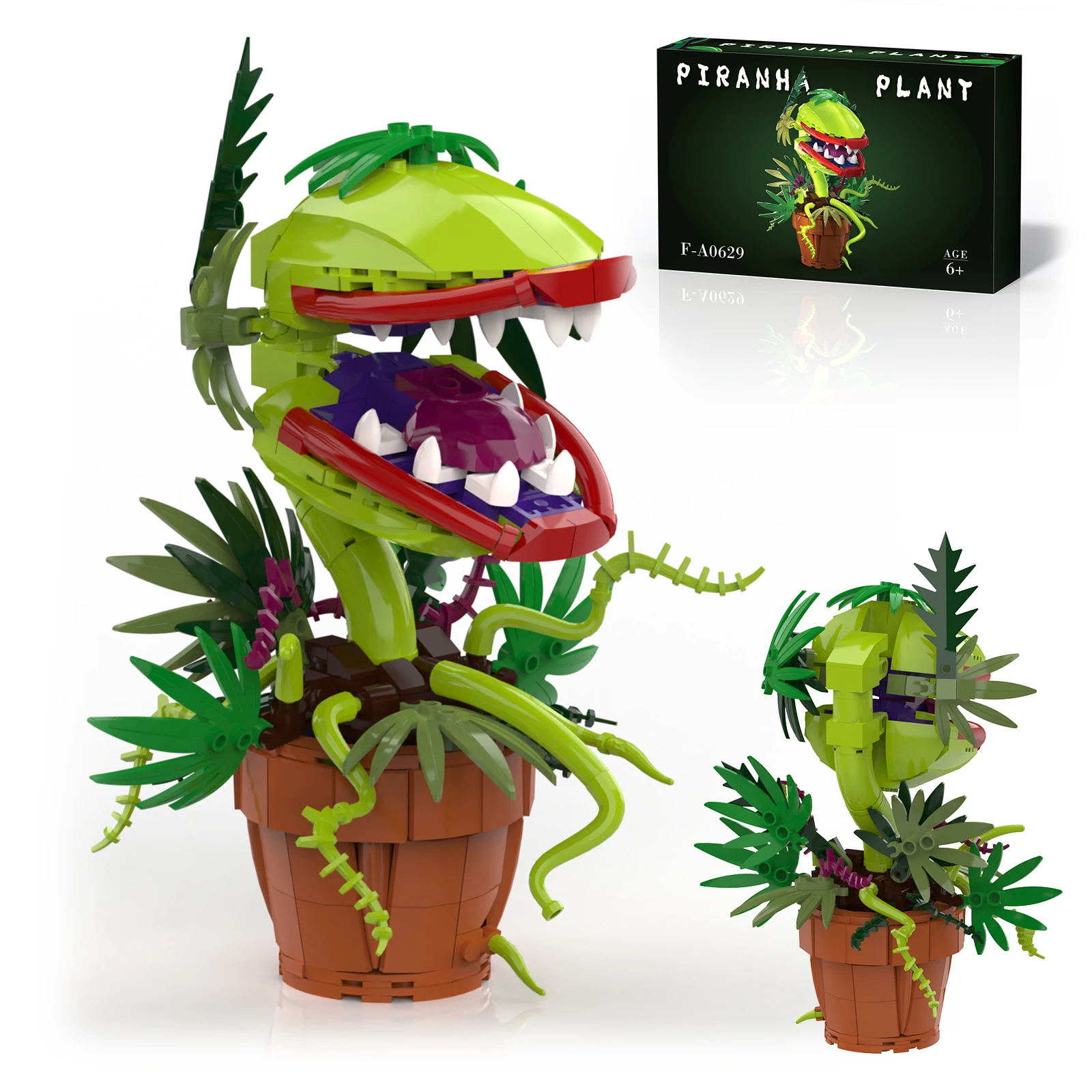 Little Shop of Horrors Audrey 2 Piranha Plant Building Blocks Compatible with Lego Sets for Boys 8-14, Adults, Fans, 327 Pcs