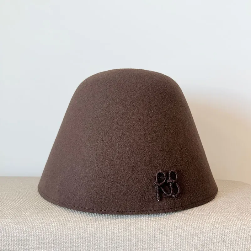 Women Bucket Hat Winter Keep Warm Wool Bucket Female Beach Panama Cap Fold Outdoor Japanese Lesure Fishierman Cap Bonnet Enfant