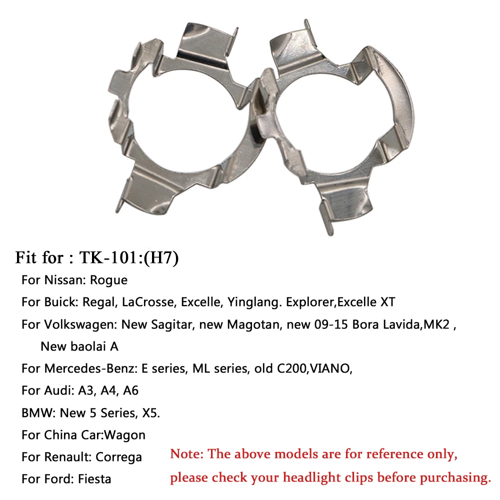 2 قطعة H7 LED سيارة العلوي لمبة قاعدة حامل محول المقبس لنيسان بويك Volkswagen فورد TK-101