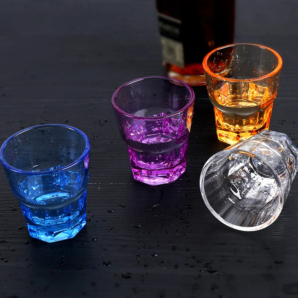 

4 Pcs Acrylic Cup Juice Cups Glasses Kitchen Drinkware Water Blue Outdoor Reusable Child