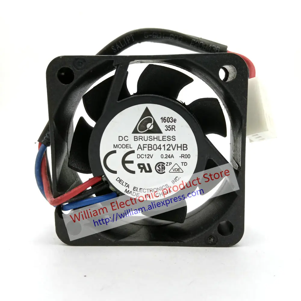 The Cooling Fan for Computer AFB0412VHB R00 DC12V 0.24A 40*40*15MM 4cm 3Lines
