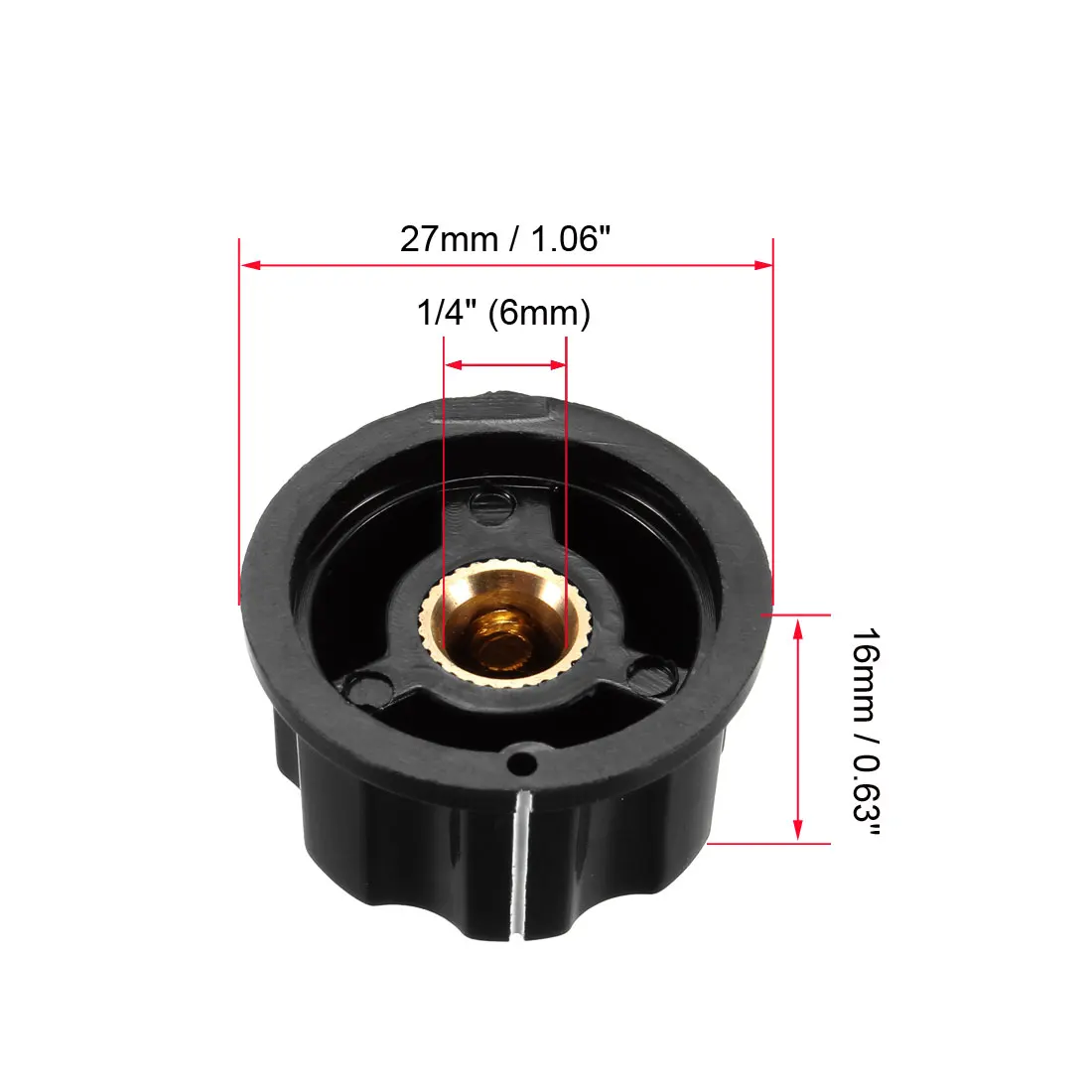 2Pcs Speaker Control Knob Volume Control Cap with 2pcs Digital Dial Scale Plate Potentiometer Rotate Button Control