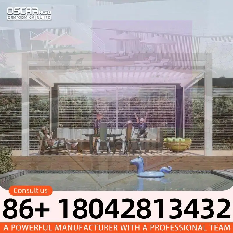 Large Indoor Hydroponic Growth Remote Control Garden with High Quality Box Aluminium Pergola for Home Decoration in European Gar