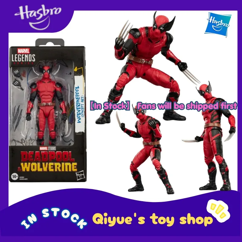 【in-stock】hasbro-marvel-legends-deadpool-and-wolverine-wolf-6-inch-movable-robot-doll-model-toy-collection-gift
