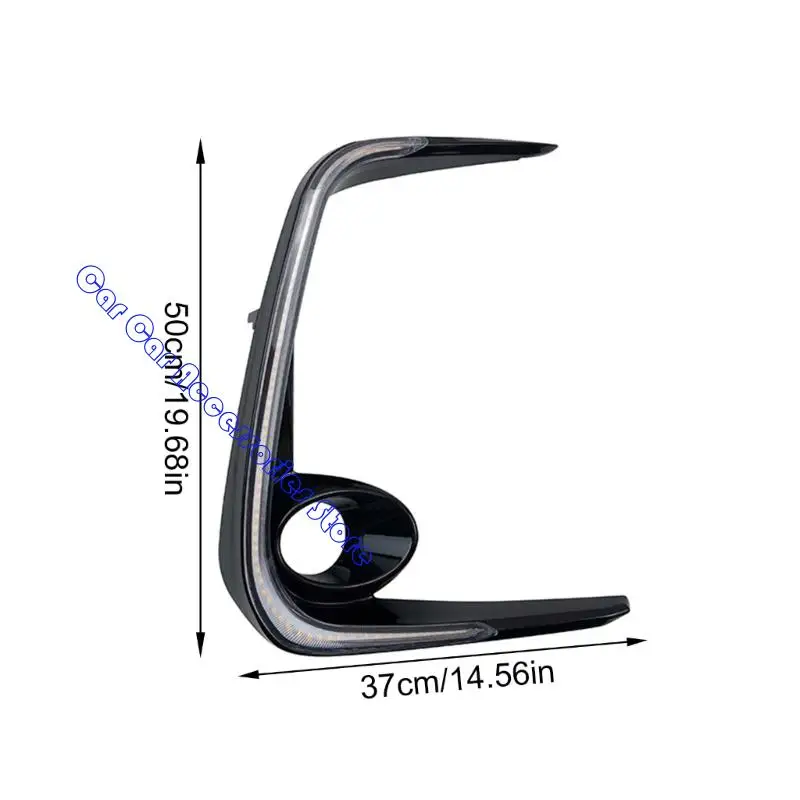 242D بدوره مصباح إشارة النهار تشغيل ضوء 12 فولت مصباح الضباب ل 2019-2023 #6