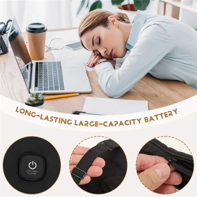 Máscara de olho de aquecimento recarregável A55X Máscara de olho de aquecimento removível Máscara de olho aquecida sem fio