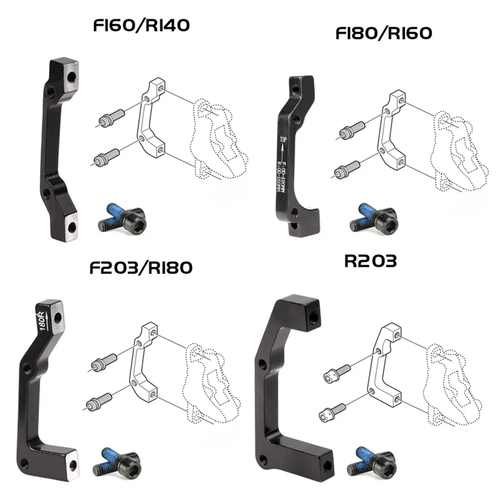 MTB Bike Disc Brake Caliper Frame Adapter Bracket 140 160 180 203mm IS PM For Shimao Aluminum Alloy Bicycle Cycling Parts