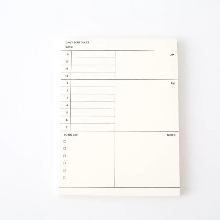 Classical 50 Sheets Weekly Monthly Planner Memo Pad Notes To Do List Notepad Paperlaria School Office Stationery Memo Pad