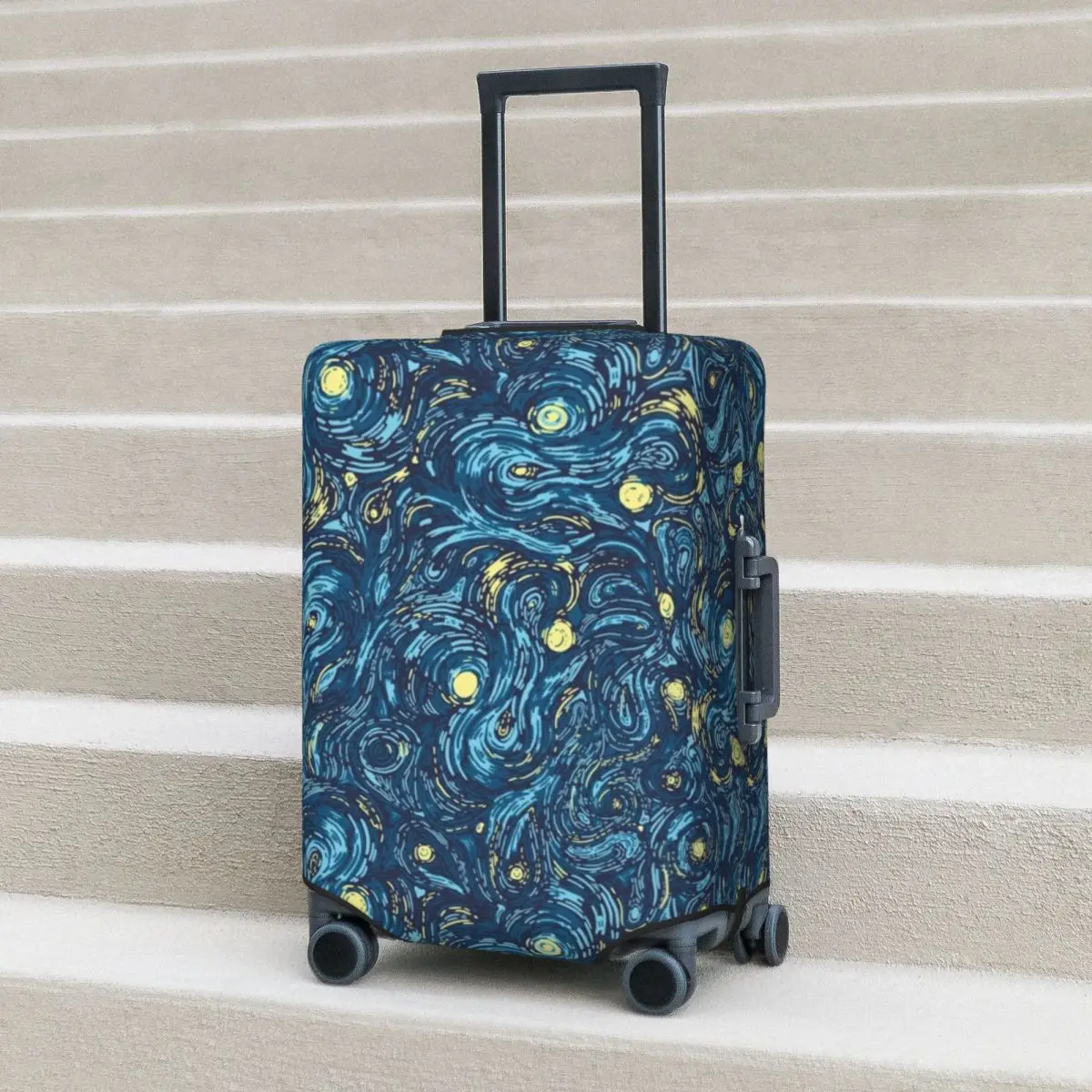 Van Gogh Suitcase Cover Starry Night Fun Cruise Trip Protection Luggage Accesories Flight