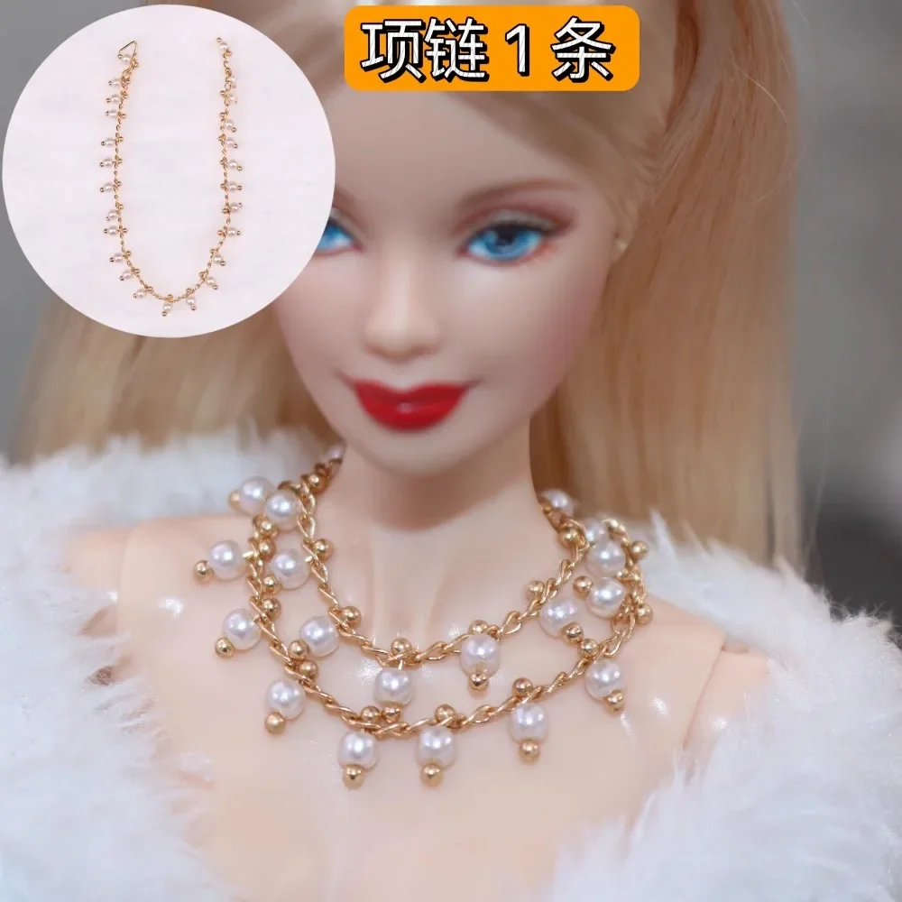 1/6 doll accessories / doll jewelry metal zircon stone necklace crown for 30cm Xinyi Fr2 blyth ST BJD BB doll