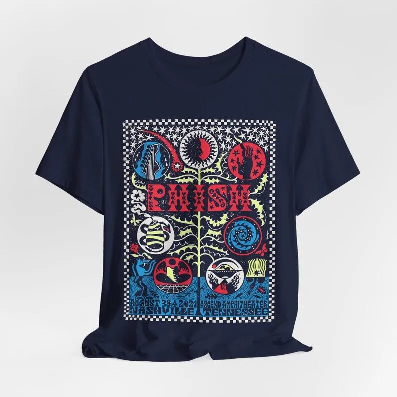 Aesthetic Phish Band Rock Music Graphic Unisex Short Sleeve T-Shirt