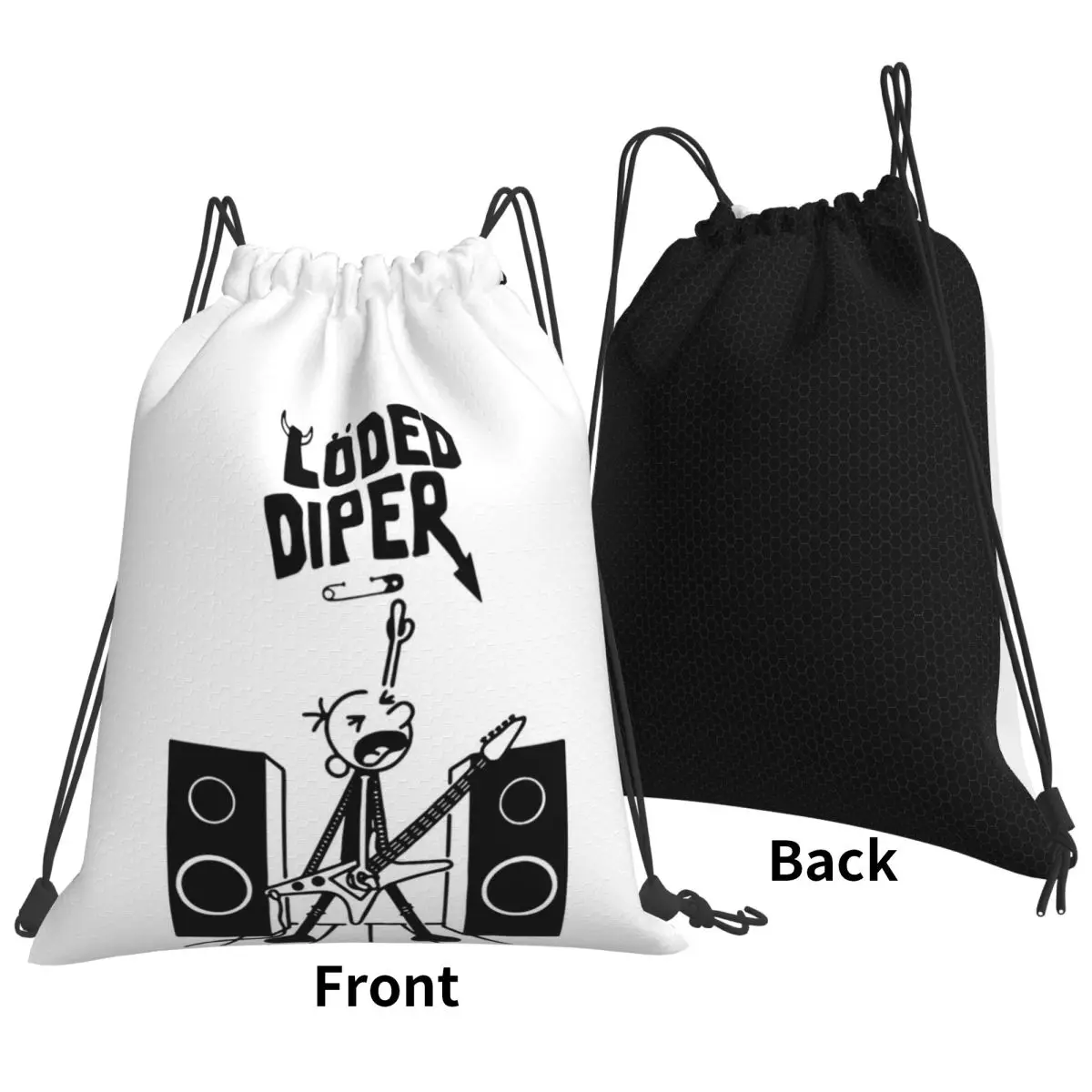 Diary Of Wimpy Kid World Book Day Backpacks Multi-function Drawstring Bundle Pocket Sports Bag Book Bags for Travel Students