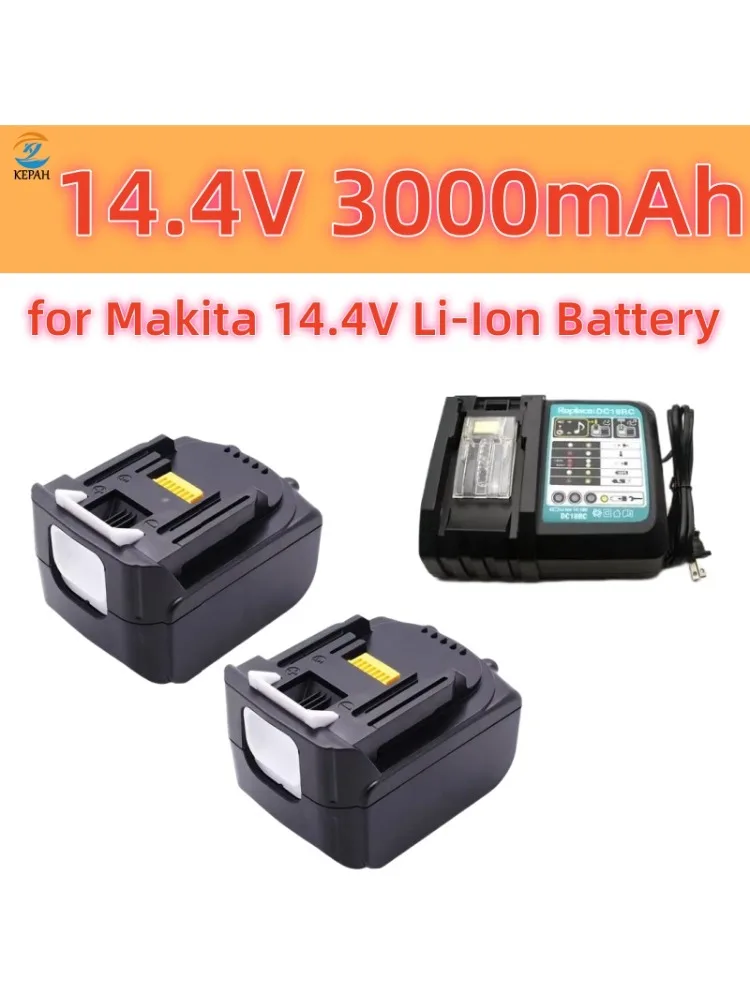 14V oplaadbare Li-ion batterij voor Makita bl1430 BL1415 BL1440 196875 -4 194558 -0 195444 -8 196388 -5 BDF440 - afbeelding 2