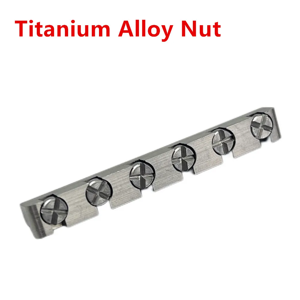 【Made in Japan】 1 Piece Electric Guitar Titanium Alloy Height Adjustable Nut For ST TL Les Paul LP SG Style Guitar