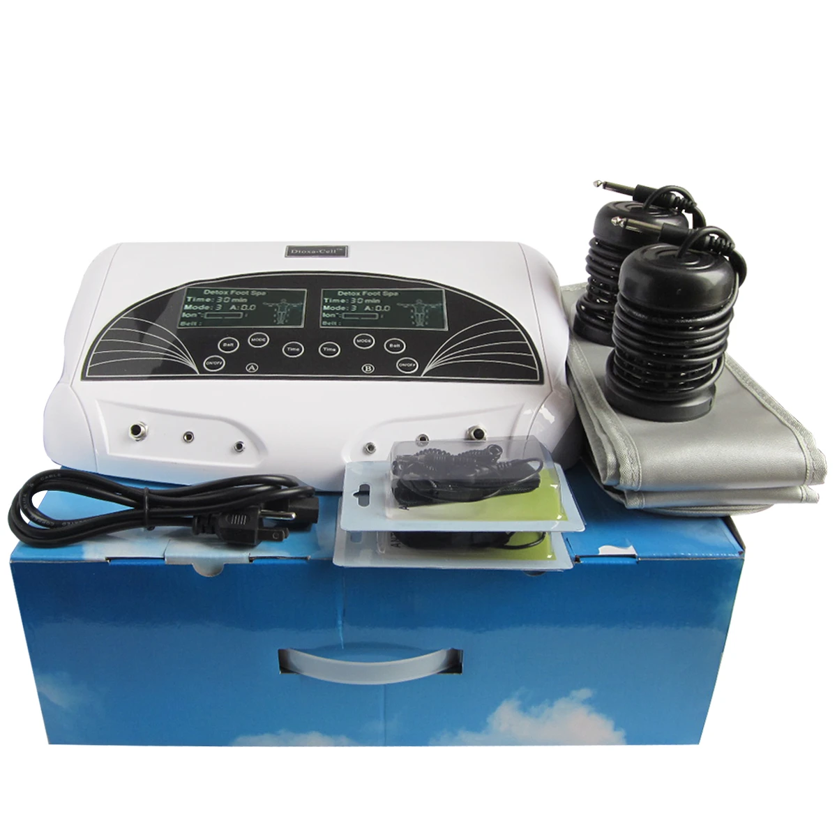 Two-Person Ionic Foot Bath Detox Machine with Ion Cleanse 110V/220V 30-Minute Sessions for Health Care & Sleep Improvement