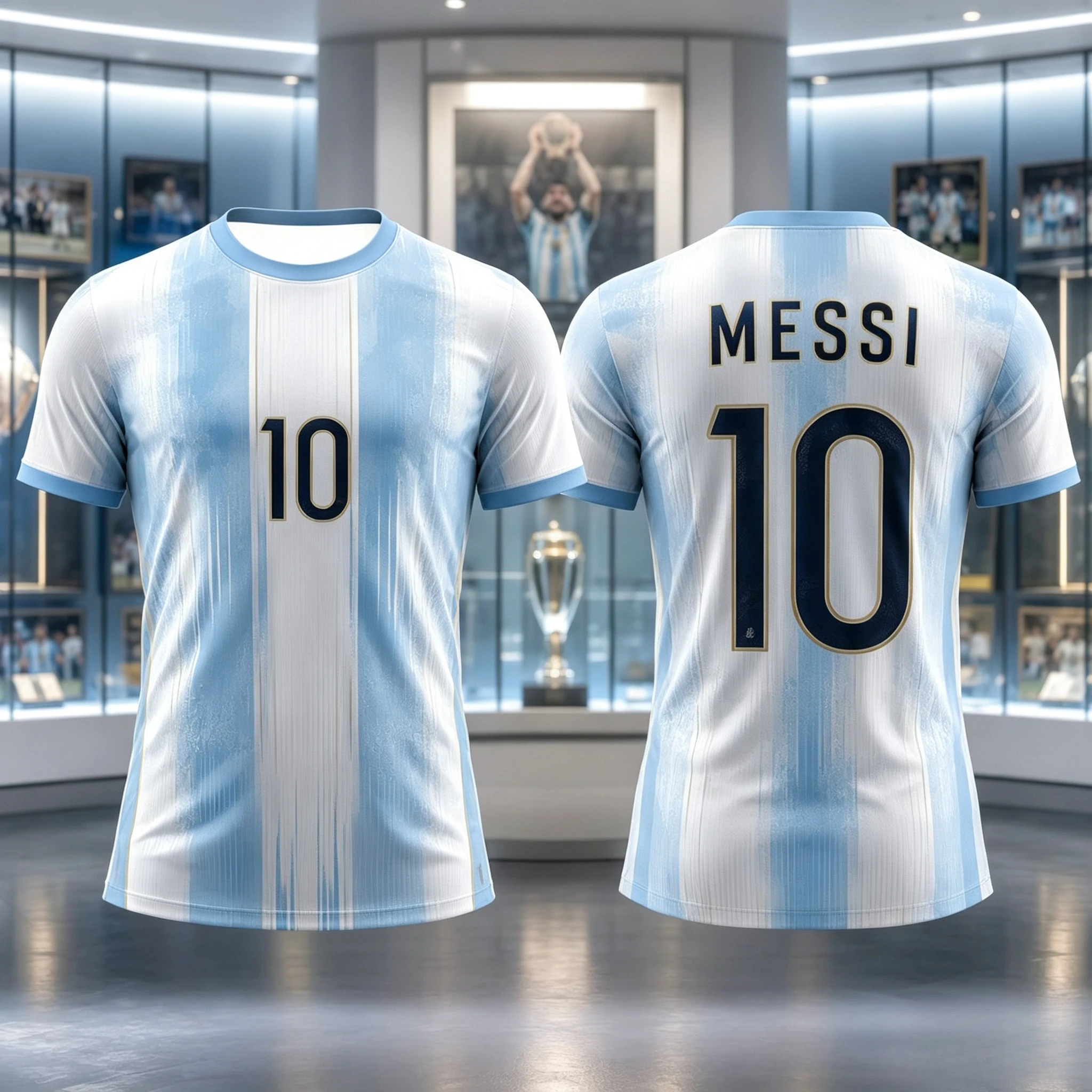 2026 Summer Messi Football Fans Commemorative Jersey Quick Dry Breathable Casual Sports Soccer Shirt Short Sleeve Tee for Adults