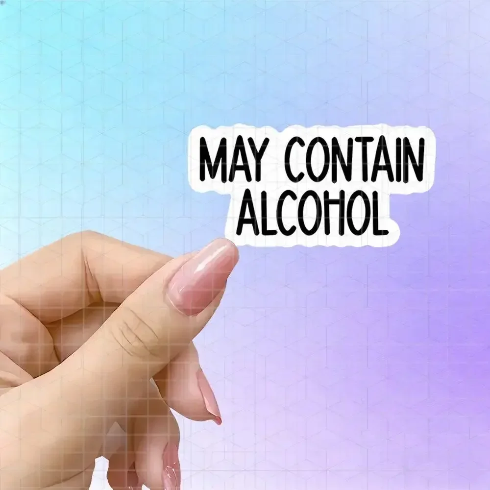 Minimalist Liquor Fun Quote Vinyl Sticker Matte Decal For Notebook Tablet Suitcase Casual Lighthearted Slogan