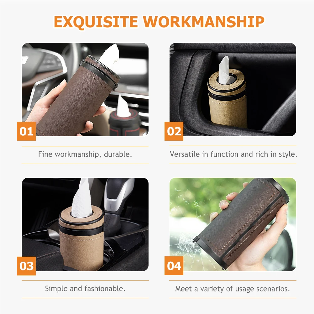 

2 Pcs Car Tissue Box Mounted Boxes Paper Towel Holder Towels Desktop Decor Filling Travel