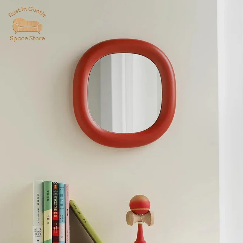 Hand Square Mirror Living Room Decoration Modern Vanity Mirror Girls Luxury Bathroom Bedroom Funky Spiegel Wand Home Products