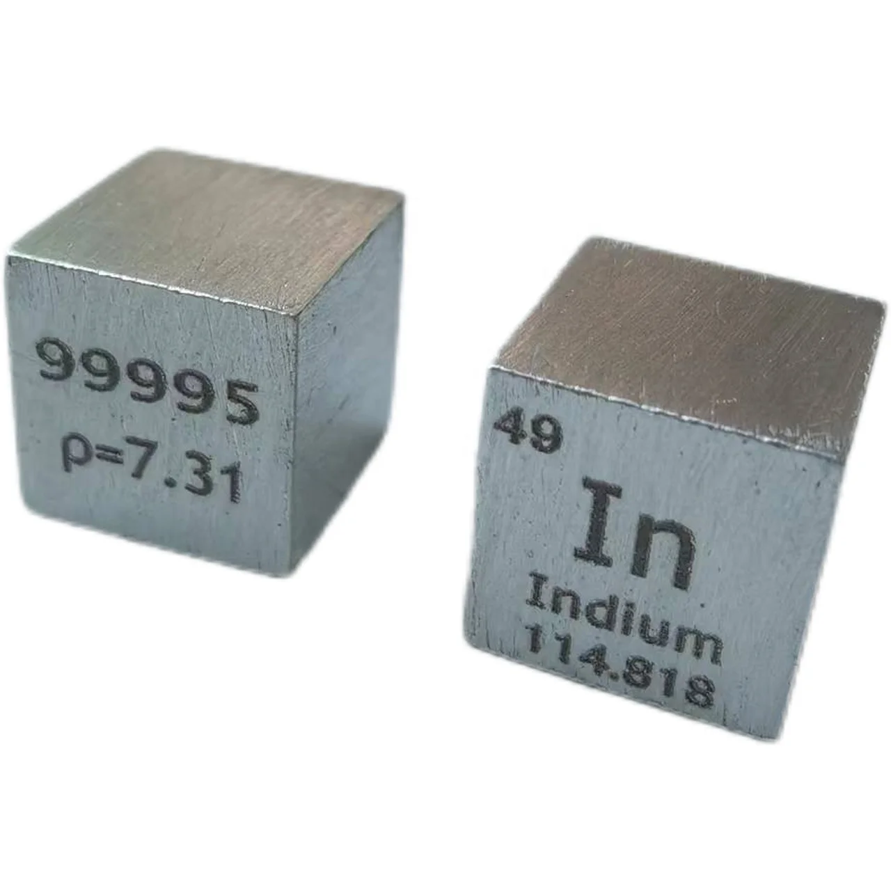 Element Cube Indium  Metal  In Cube 10mm Density  Cube For Sale