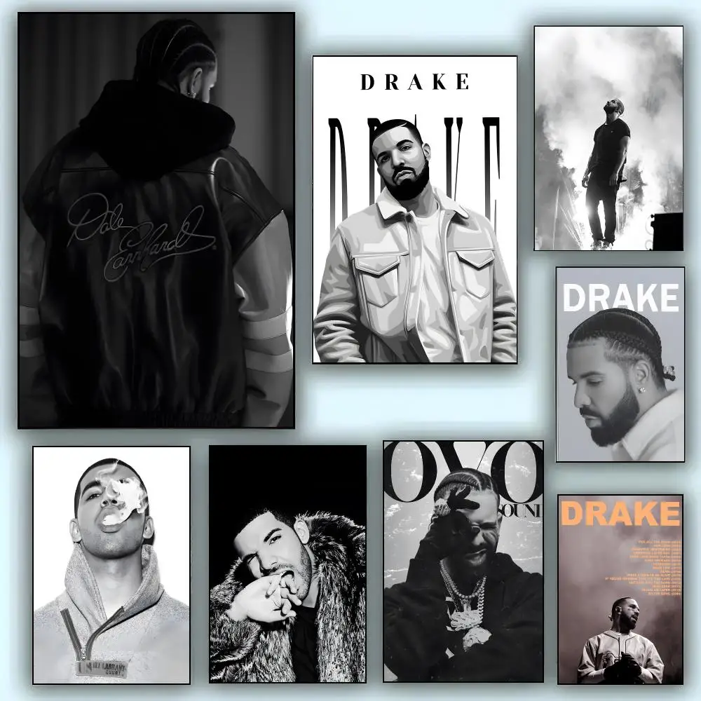 Singer Rapper D-Drake Poster Aesthetic Wall Art Canvas Poster Room Decoration Items Bedroom Decor