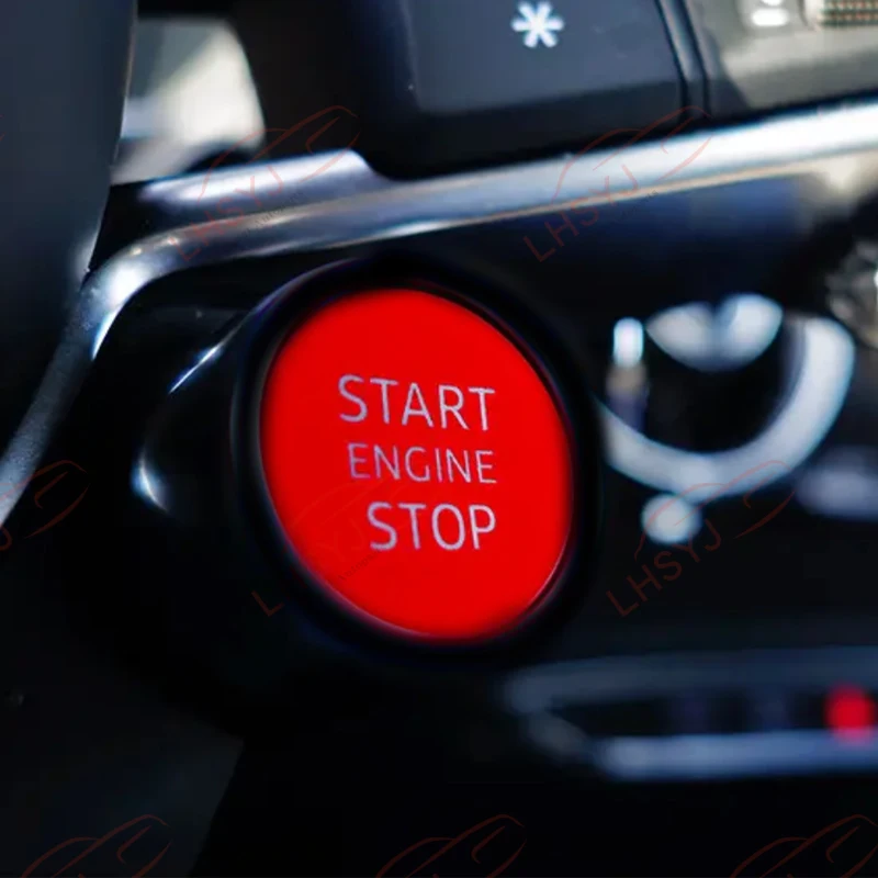 LHSYJ Steering Wheel Start Stop Engine System Keyless One-Button Start Switch Driving Mode Button For VW Audi A3 4 5 Auto Parts