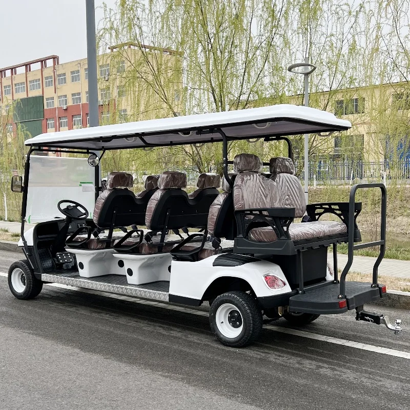 

Brand New 4 Wheel Electric Club Car Golf Cart for Sale 6 8 Seat Golf Sightseeing Buggy with Factory Price