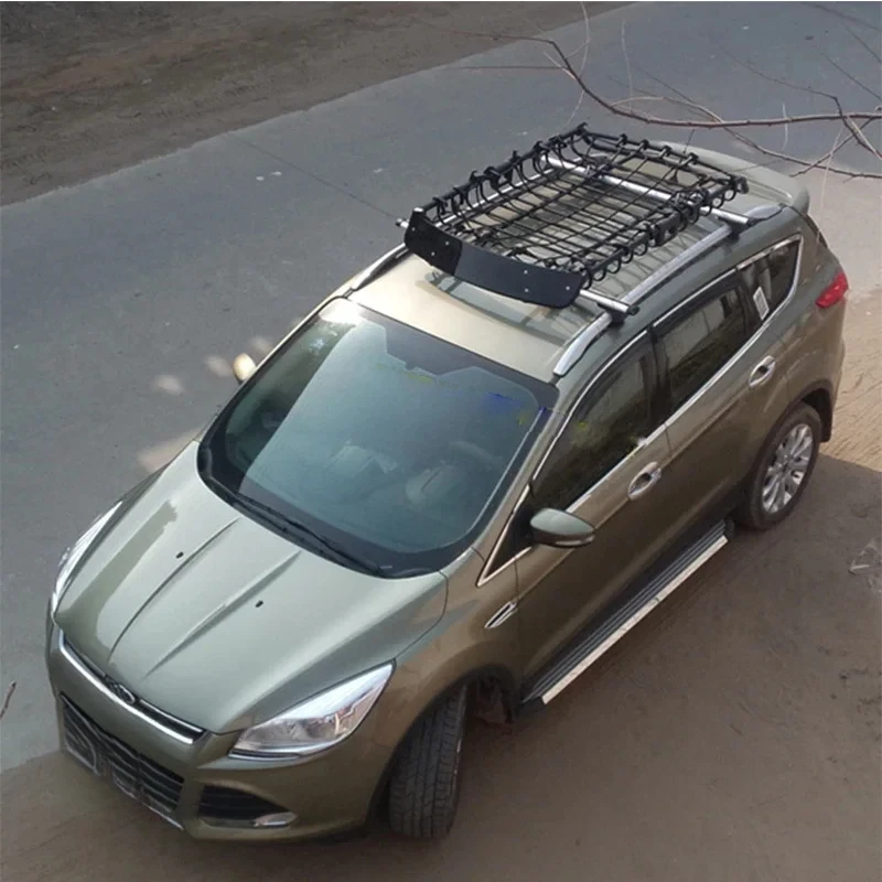 Hot Selling Car Accessories Extended Black Car Top Roof Luggage Rack For SUV Pickup Camping Modification Maximum Load Capacity 2