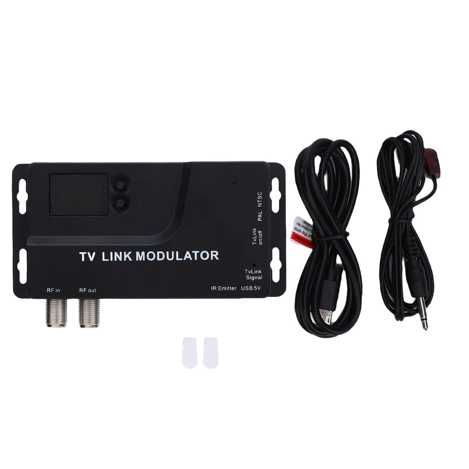RF Modulator 471.25Mhz To 885.25MHz 1080P HD Coaxial Converter Support NTSC PAL Format for TV Game Console HD to RF Converter