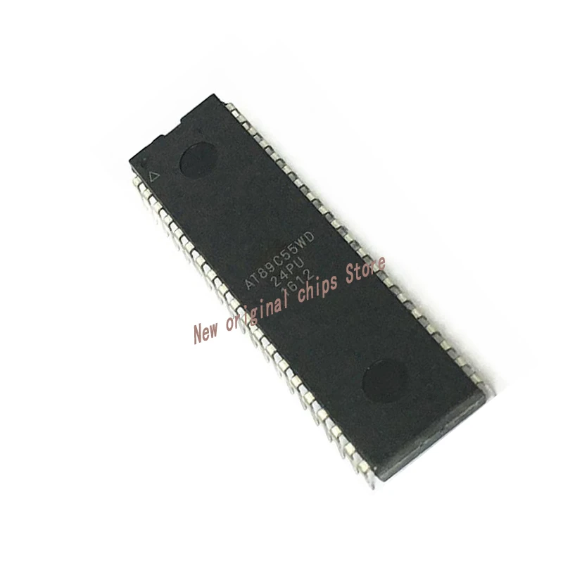50PCS/lot  AT89C55WD-24PU DIP40 AT89C55WD-24 AT89C 24PU AT89C55WD AT89C55 DIP-40 New Original