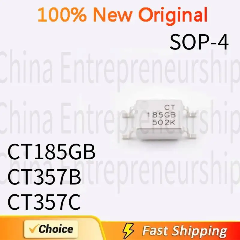 10 PCS SOP-4 CT185GB CT357B CT357C SOP-4 SMD White DC transistor output optocoupler chip 100%Quality Original/Quick delivery ﻿