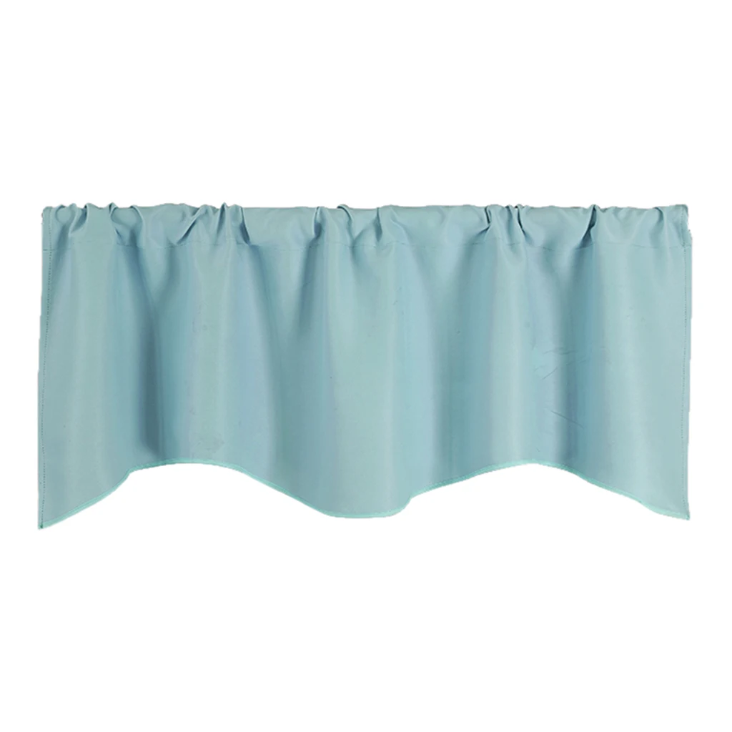 Solid Color Short Curtain Kitchen Window Valance Panel Read Made 51x18inch