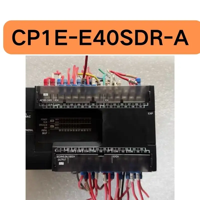 

Second hand CP1E-E40SDR-A PLC controller tested OK with intact function