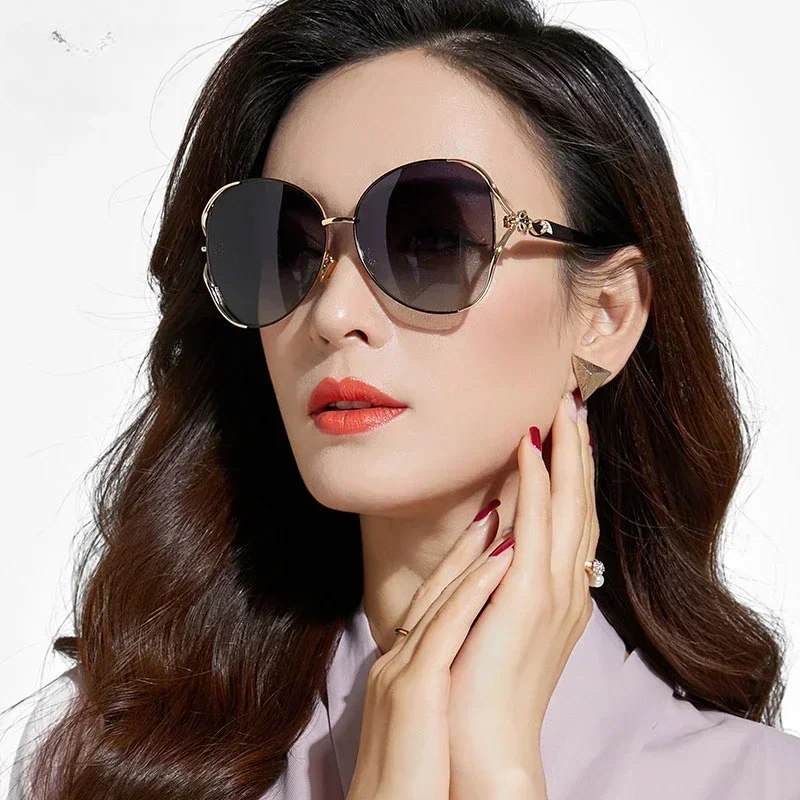 2024 New Square Polarized Sunglasses Women Girls Fox Outdoor Shades Eyewear Ladies Brand Designer UV400 Party Sun Glasses Gafas