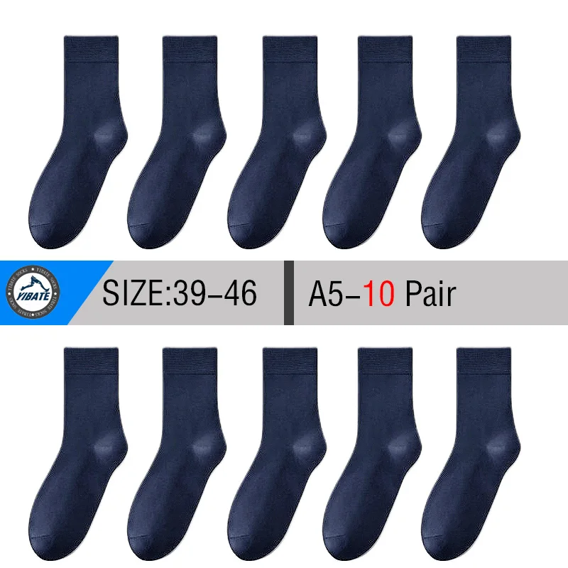 10 Paar Herren-Bambus-Socken, antibakteriell und geruchshemmend, weiche Business-Socken, tragbar und atmungsaktiv, Freizeitsocken für Herren – Detail 2