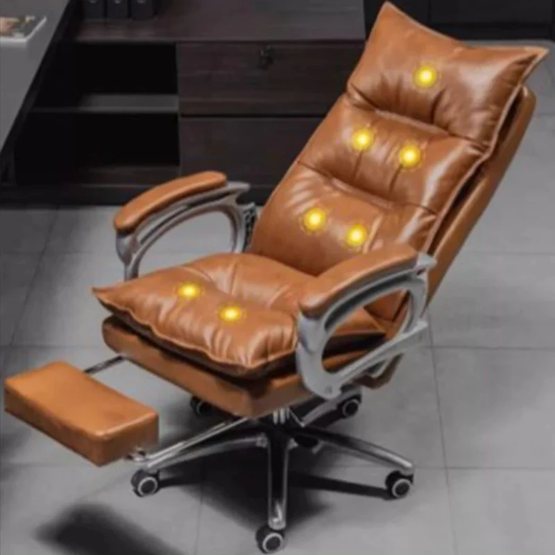 

Executive Ergonomic Office Chair Support Back Designer Comfy Recliner Chair Home Bedroom Leather Bureaustoel Office Furniture