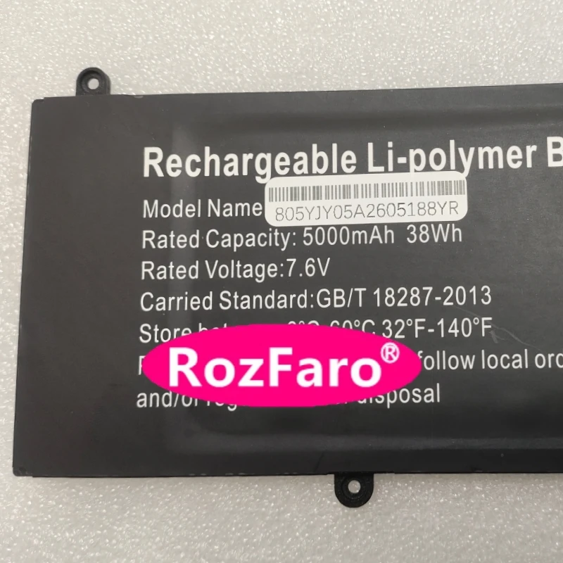 RozFaro NE14UA2 7.6V 38Wh 5000mAh Laptop Battery For Irbis BlizzardBook 14 14NBC0001 14NBC0002 Notebook