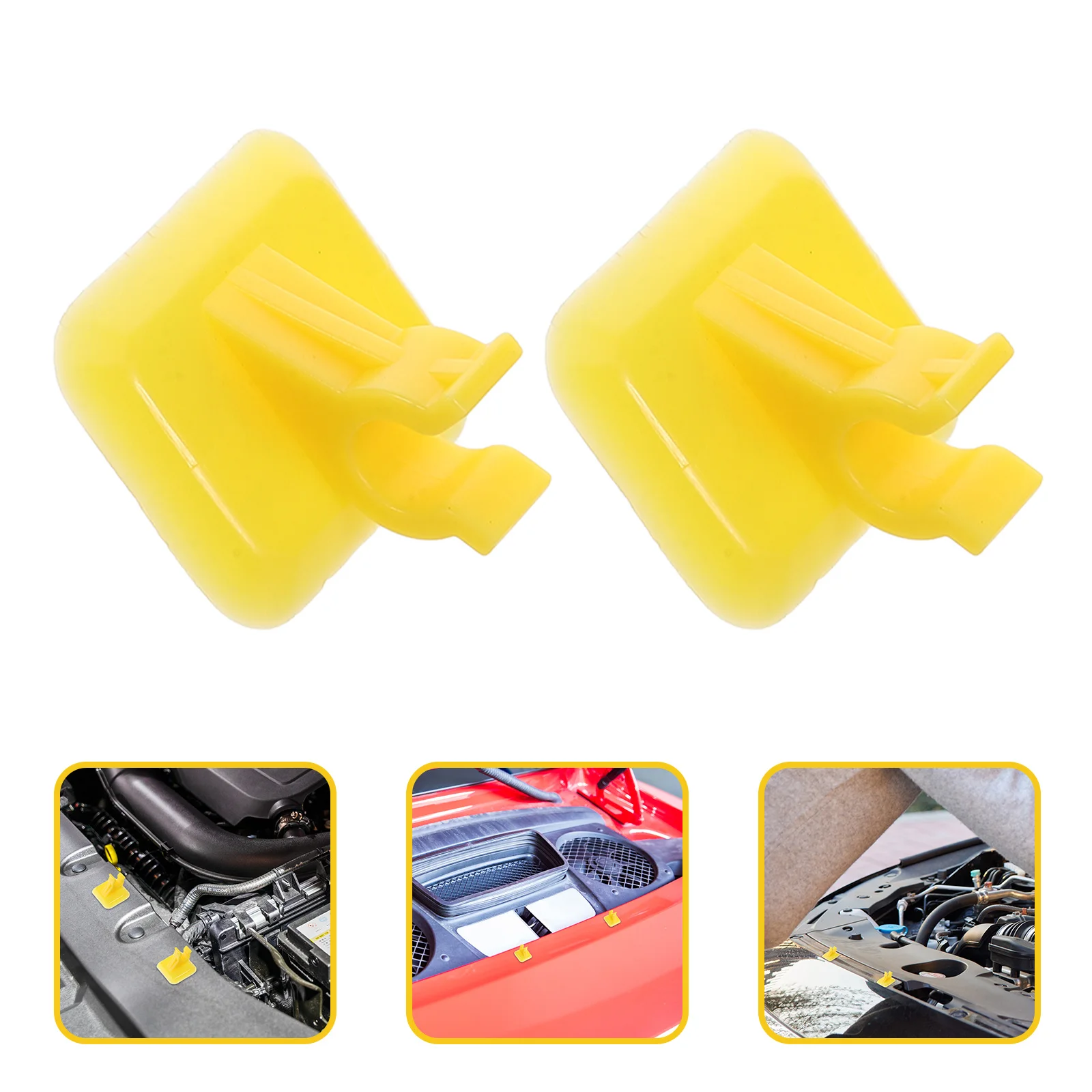 

10Pcs Engine Hood Retainer Clip Precision Design Ample Quantity Reliable Material Prevents Wobbling Hood Prop Clamp